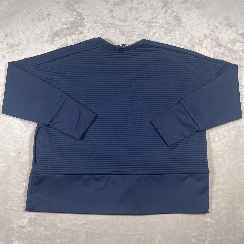 Nike Double Knit Crew Top Pullover Women's L Navy Blue Toca FC Soccer - Picture 6 of 9